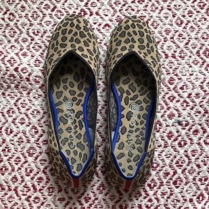 Rothy’s leopard spot flat